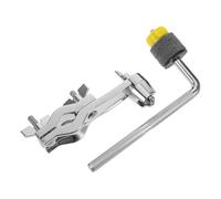 Mobestech Drum Stand Extension Clip L-Shaped Cymbal Holder Metal Clamp Percussion Mounting Accessory for Beginner Electric Drum Kits and