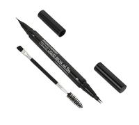 Mobestech Dual-ended Eyebrow Pencil for Women Sweatproof Liquid Brow Pen with Fine Tip for Natural Wild Brow Look Easy Shaping and Grooming Tool Dark