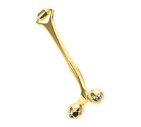 Mobestech Dual-Ended Facial Roller Metal Massage Tool for Neck and Ch ontouring, Manual Face Sculpting Device Suitable for Female Skin Care