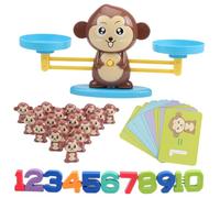 Mobestech Educational Monkey Balance Scale for Stem Math Game with Addition and Subtraction Arithmetic Learning for Boys and Early Childhood Development