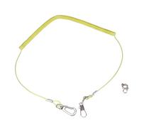 Mobestech Elastic Parrot Leash Flying Training Rope with Anti-bite Steel Wire and Plastic Claw Ring Chew-resistant Harness for Outdoor Bird Flight Training Random Color