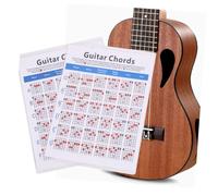 Mobestech Electric Guitar Chord Spectrum Copper Plate Paper for Beginners Wear-resistant Guitar Chord Fingering Practice Chart Lightweight Training Guide for Students and Teachers S