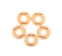Mobestech Electric Guitar Rhythm Treble Ring 5pcs Toggle Plate 5pcs Yellow Gold Switch Washers for Guitar Gear