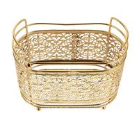 Mobestech Elegant Metal Makeup Brushes Organizer with Multi-scene Versatility and Effortless Organization, Decorative Pen Holder Display Stand for Professional Spaces and Vanity