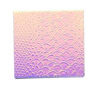 Mobestech Empty Eyeshadow Palettes Makeup Container Magnetic Mermaid Fish Scale Texture Small 10x10x1.4cm Refillable Eyeshadow Box for Travel and Professional Use