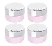 Mobestech Empty Nail Polish Jars and Face Cream Bottles 4pcs Small DIY Cosmetic Containers for Gel Nail Art and Makeup Samples