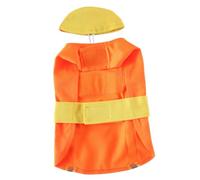 Mobestech Engineer Appearance Dog Costume Xl Orange Festival Puppy Clothes Decorative Party Outfit for Medium Dogs