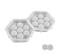 Mobestech Epoxy Silicone Dice Box Mold Hexagonal Dice Storage Case Mold for DIY Jewelry Crafting for Glitter Beads Sequins Embedding