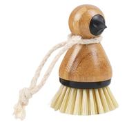 Mobestech Ergonomic Kitchen Vegetable Scrubber Handle, Multi-functional Potato and Fruit Cleaning Brush, Mushroom Washing Brush, Hanging Rope, Flexible Plastic Design
