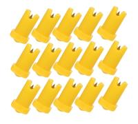 Mobestech Eyelash Glue Bottle Nozzle Needles 100pcs Anti-blocking Pins for Lash Extension Supplies, Yellow Tips for False Lashes Application and Glue Bottle Maintenance