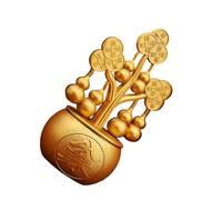 Mobestech Feng Shui Gold Money Tree Statue Fortune Enhancing Ornament for Home and Office Prosperity Symbol Table Centerpiece with Golden Coins Chinese Year Decoration and Business