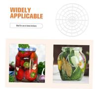 Mobestech Fermentation Weights for Wide Mouth Mason Jars Round Vegetable Press Strainer with Design Uniform Pressure for Pickling and Fermenting Sauerkraut Kimchi and Vegetables Easy Grip