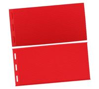 Mobestech Flexible Silicone Beeswax Sheet Mold for DIY Beehive Foundation Making Lightweight Embosser Press Mold for Home and Shop Crafting Reusable Red Silicone