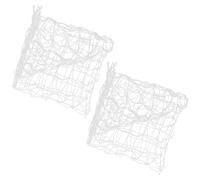 Mobestech Football Goal Replacement Net Strong Secure Design and 2pcs 6x4ft White Polypropylene Fiber Soccer Net Easy Installation for Training and Match Play for Youth and Adults