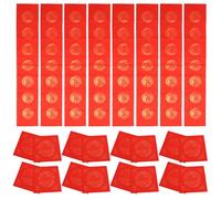 Mobestech Fu Character Doufang Paper Red Lightweight Portable Chinese Style Calligraphy Paper for Chunlian Banquet Decoration