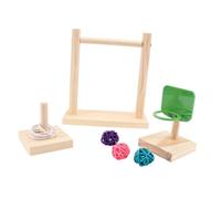 Mobestech Funny Parrot Bird Training Basket Stand Ring for Pet Parrots Encourages Exercise and Mental Development Multi-purpose Chew and Play for Birds and Parakeets