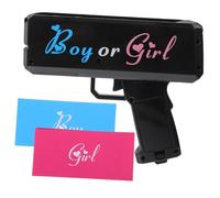 Mobestech Gender Reveal Cash Shooter Toy Set Boy or Girl Reveal Prop Black Paper Sprayer for Baby Shower Party