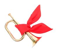 Mobestech Golden Copper Bugle for Performance and Bands, Comfortable Grip, Rich Powerful Tone, Brass Wind Instrument for School Orchestra and Beginner Players