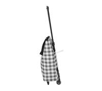 Mobestech Grocery Trolley Bag Wheels Oxford Fabric Metal Easy to Fold Comfortable Handle Fashion Pattern