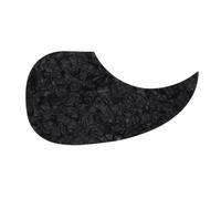 Mobestech Guitar Decorative Inch Pvc 40/41 Professional Pickguard Pick Acoustic for Guard Protective and Effect Black Self-adhesive Plate Accessories for Musical Instrument