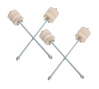 Mobestech Guitar Repair Maintenance Clamps Metal and Wood Construction 4pcs Adjustable Fit and Antislip Pads Universal Gluing Clip for Guitar Cracks for Outdoor Gigs and Practice Rooms