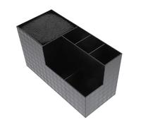 Mobestech Haircut Tool Organizer Storage Box with Comb Holder and Shear Holder Black Nylon Hairdressing Tools Case for Salon Barbers Professional Hair Cutting