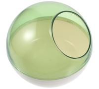 Mobestech Hamster Sand Bath Box Transparent Small Animal Bath Tub Multi-function Toilet for Guinea Pigs Rats Dwarf Hamsters Plastic Pet Accessory