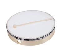 Mobestech Hand Held Wooden Drum with Drumsticks, Sound Quality and Sturdy Frame, Beige Percussion Drum for Singing, Dancing and Music Lessons