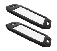 Mobestech Handheld Hairdressing Mirror 2Pcs Double Handle Large Rectangular Design with Foam Cushion for Barber and Stylist Use