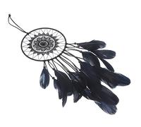 Mobestech Handmade Black Dream Catcher Wall Hanging Lightweight Woven Pendant for Room Decor Bohemian Style Ornament for Bedroom Nursery Balcony Office Meditation Space