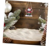 Mobestech Handpainted Resin Snowman Ornament with Holiday Swing Design Lightweight Christmas Tree Decoration for Festive Xmas Hanging Vivid Colors and Hardwearing Resin Craftsmanship