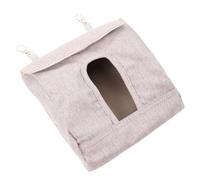 Mobestech Hanging Feeder Bag for Guinea Pigs and Rabbits Small Cloth Slow Feeder with Chain for Cage Encourages Exercise While Eating Strong Material Hay Dispenser for Small Pets