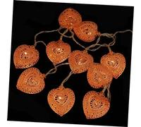Mobestech Heart Shape String Light of LED Iron Lamps Warm White Decorative Lights Non Battery Operated for Home Decor Cozy Atmosphere for All Ages