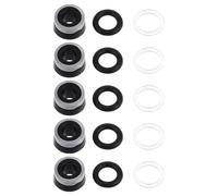 Mobestech Hydraulic Floor Jack Oil Seal Replacement Kit 5 Sets with Seals Seal Cups Gaskets and O-Rings for 3 Ton Floor Jack Repair and Maintenance