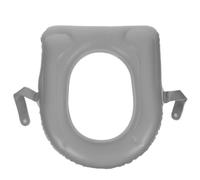 Mobestech Inflatable Toilet Cushion Seat PVC Quick Inflation and Deflation Anti-Slip Padded Commode Chair Cushion for Seniors Outdoor Camping