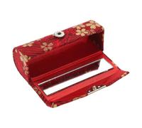 Mobestech Japanese Style Vintage Lipstick Storage Case with Mirror Portable Mini Lipstick Holder for Standard Tubes for Travel and Handbag Use