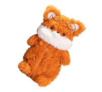 Mobestech Kawaii Plush Cartoon Fox Pencil Case Multifunction Storage Pouch for School Soft Pen Holder Portable Stationery Organizer for Boys