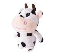 Mobestech Kawaii Plush Cow Keychain Pendant Soft Black and White Stuffed Animal Keyring for Bag Decoration Cute Keychain Accessory for Boys and Girls and Adults for Backpack or Purse