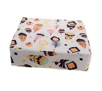 Mobestech Kids Booster Chair Pad Waterproof Polyester Kids Dining Chair Cushion for Toddlers 1-5 Years Old Portable Seat Pad with Pattern for Travel and Home Use