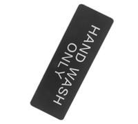 Mobestech Kitchen Sign Sticker Hand Washing Sink Only Sign Aluminum Restroom Signs for Business 230x80mm