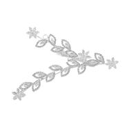Mobestech Leaf Hair Clips for Wedding Bridal Rhinestone Headpieces Hair Decoration for Bride and Bridesmaids Rhinestone