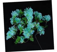 Mobestech LED Cherry Blossom Vine String Lights Flexible Copper Wire Fairy Night Light for Bedroom Romantic Artificial Flower Decoration Portable Nordic Style Ambient Lighting