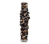 Mobestech Leopard Print Scrunchie Strap for Active Watch Fashion Wristband Compatible with Active Watch Straps
