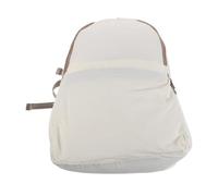 Mobestech Lightweight Foldable Backpack for Women Rucksack Bag in White Taslon Polyester with Dual Carrying Options and Minimalist Design, for Work and Weekend Getaways