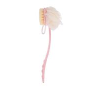 Mobestech Long Handle Shower Brush with Soft Mesh Ball for Gentle Exfoliating and Massaging Dual-Sided Back Scrubber for Men Women and Elderly to Remove Dead Skin and Relax Shoulders