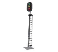 Mobestech Luminous Mini Traffic Light Model for Sand Table Scenic Layout Railroad Signal Light with Yellow Leds Compact Gauge Model Railway Accessory for DIY Landscape Decoration