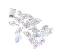 Mobestech Luminous Skull Shaped LED Halloween String Lights Warm White Bulbs Battery Operated Decorative Lighting for Garden Party Bar Eco Friendly and Mysterious Atmosphere
