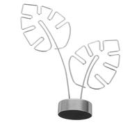 Mobestech Metal Monstera Leaf Desktop Photo Memo Holder Compact Stable Base Chic Design Small Portable Note Clip for Desk Organization and Table Centerpiece