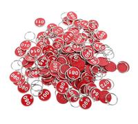 Mobestech Metal Number Tags 50 Pieces Aluminium Key Tags for Sauna Locker Organization Spa Sequential Digital Numbers 1-50