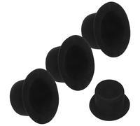 Mobestech Mini Top Hats Classic Magician Style Miniature Hats for Figurine Decoration Wedding Cake Toppers Party Favors Doll Costume